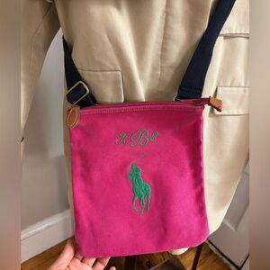 Ralph Lauren Vibrant Pink Fabric Bag
